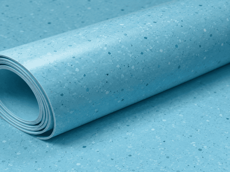 Complete PVC flooring quote table with flooring, accessories, and logistics lines